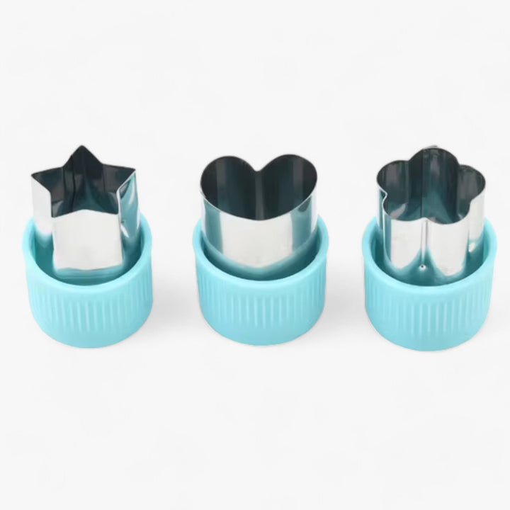 Creative Cookie and Fruit Cutter Set - StarHeart-Green-State of Style