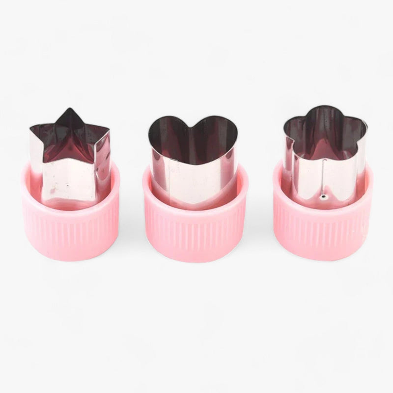 Creative Cookie and Fruit Cutter Set - StarHeart-Pink-State of Style