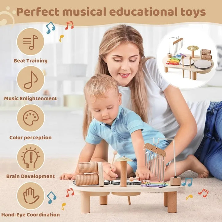 Creative Wooden Toy Music Station - MelodyMaker-State of Style