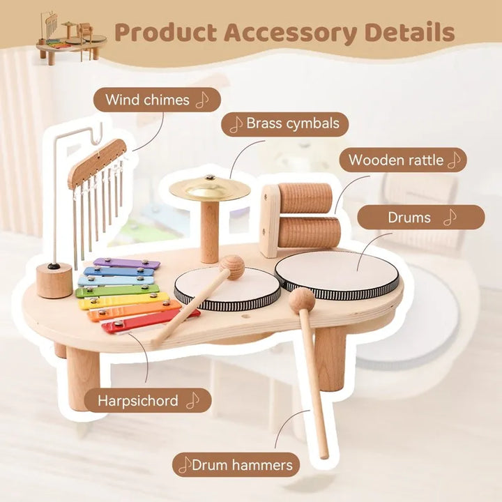 Creative Wooden Toy Music Station - MelodyMaker-State of Style