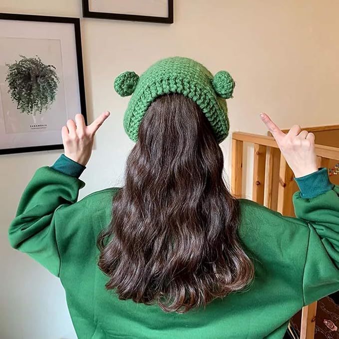 Crocheted Frog Ear-Warming Headband - FrogHeat-State of Style
