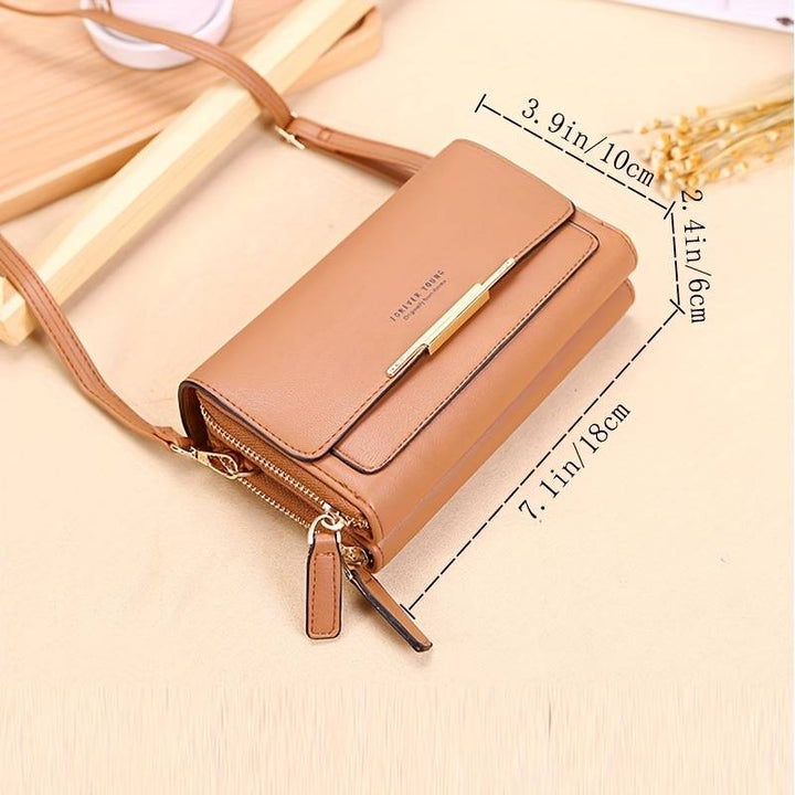 Crossbody Bag Made of Leather-Black-1-State of Style