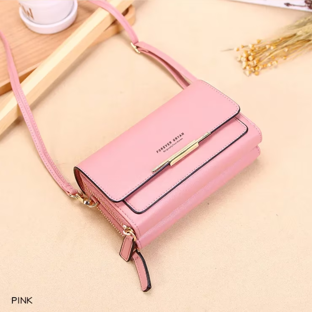 Crossbody Bag Made of Leather-Black-1-State of Style