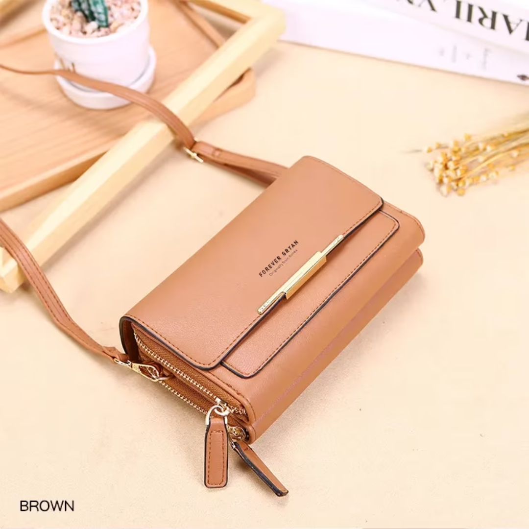 Crossbody Bag Made of Leather-Black-1-State of Style