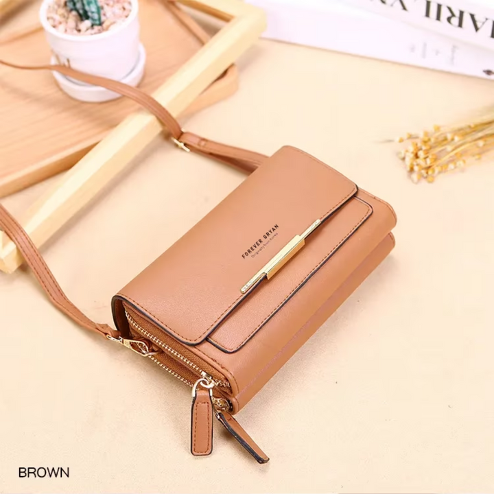 Crossbody Bag Made of Leather-Black-1-State of Style