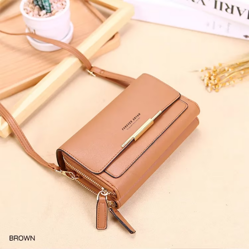 Crossbody Bag Made of Leather-Black-1-State of Style