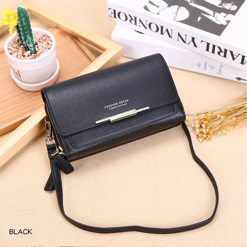 Crossbody Bag Made of Leather-Black-1-State of Style