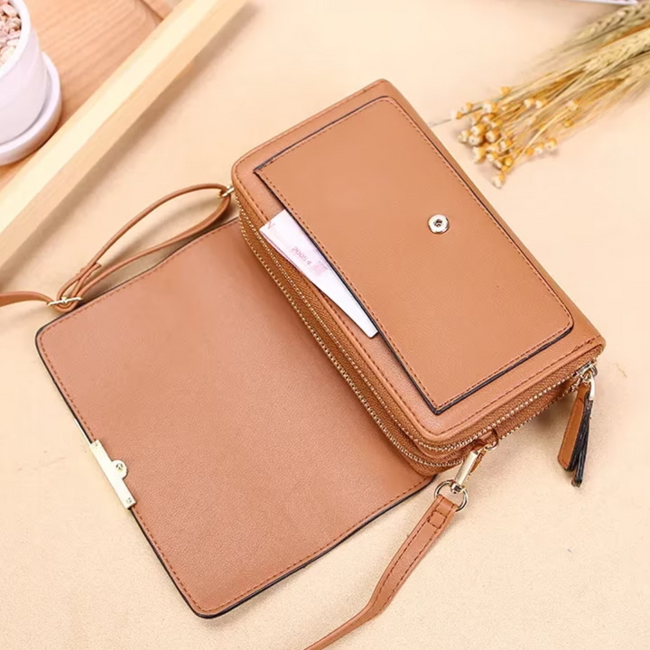 Crossbody Bag Made of Leather-Black-1-State of Style