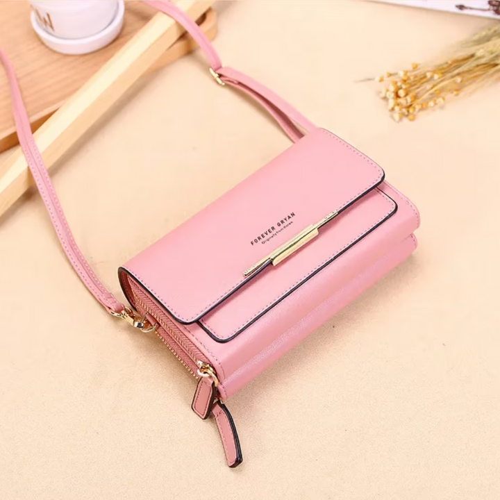 Crossbody Bag Made of Leather-Black-1-State of Style
