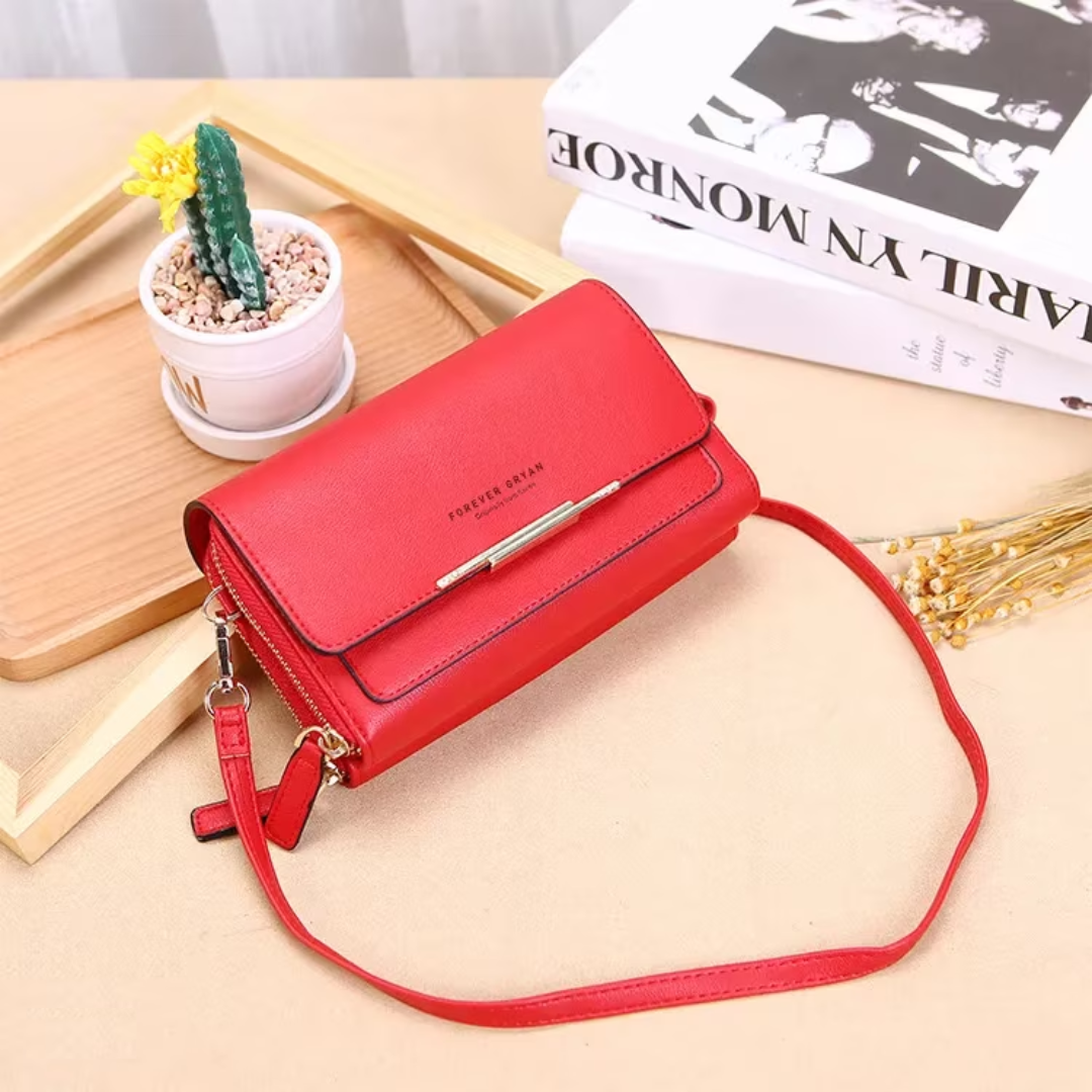 Crossbody Bag Made of Leather-Black-1-State of Style