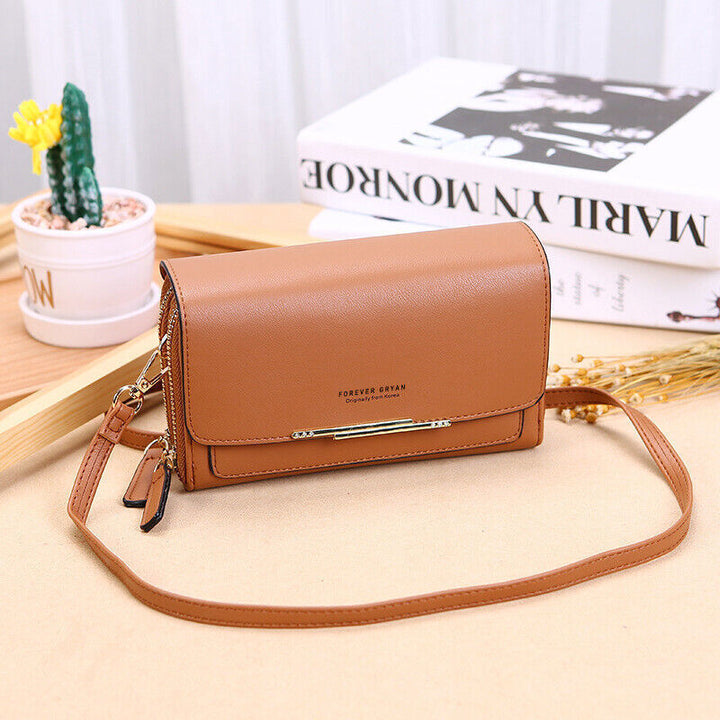 Crossbody Bag Made of Leather-Brown-1-State of Style