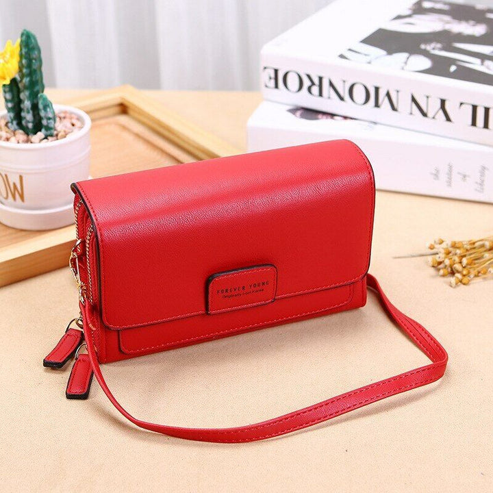 Crossbody Bag Made of Leather-Red-2-State of Style