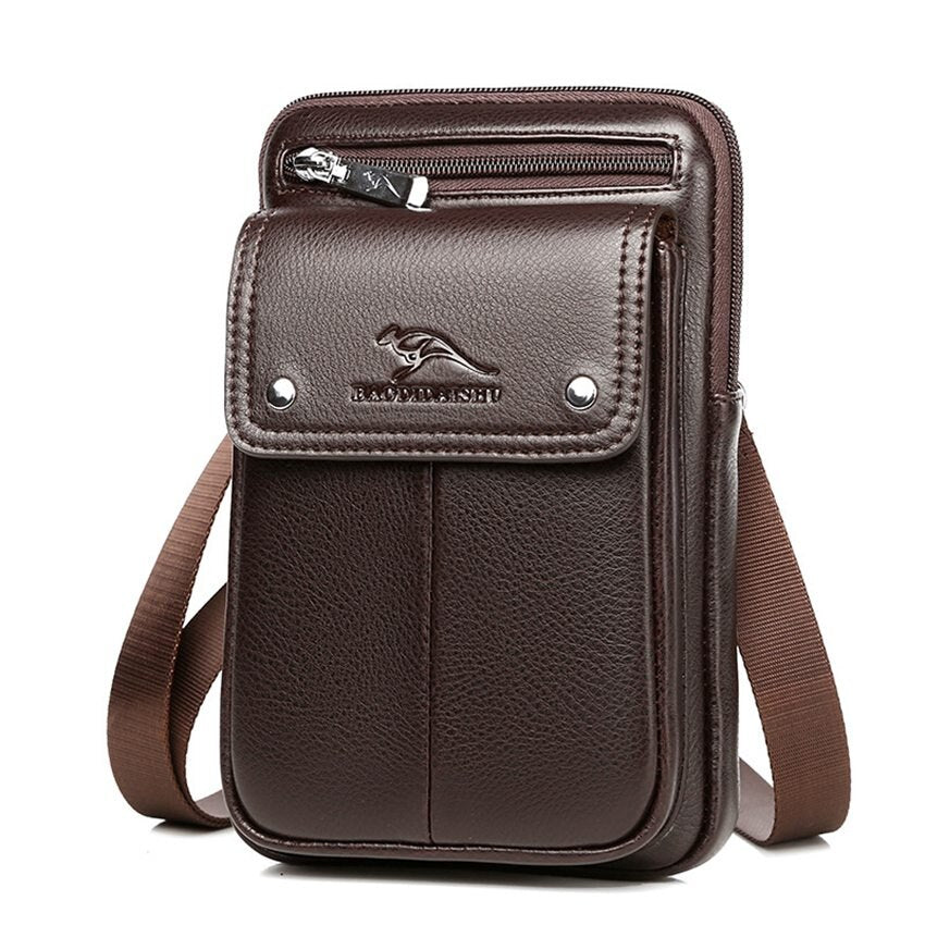 Men’s PU Leather Crossbody Bag