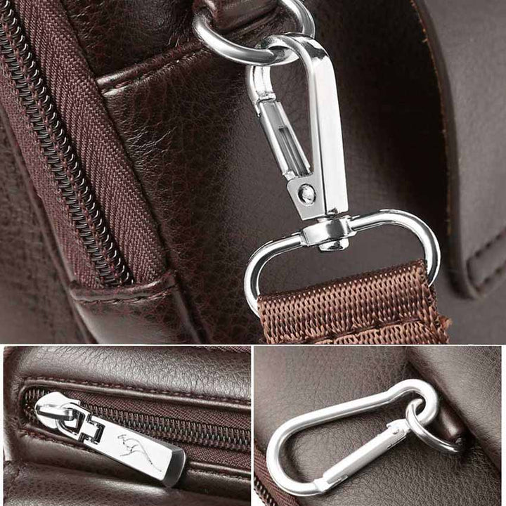 Men’s PU Leather Crossbody Bag