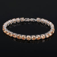 Crystal Heart Tennis Bracelet | Sparkling Accessory-Sparkling Wine-State of Style