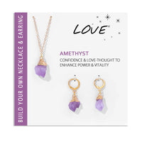 Crystal Jewelry Set Necklace and Earrings - Elara-Clear crystal-State of Style