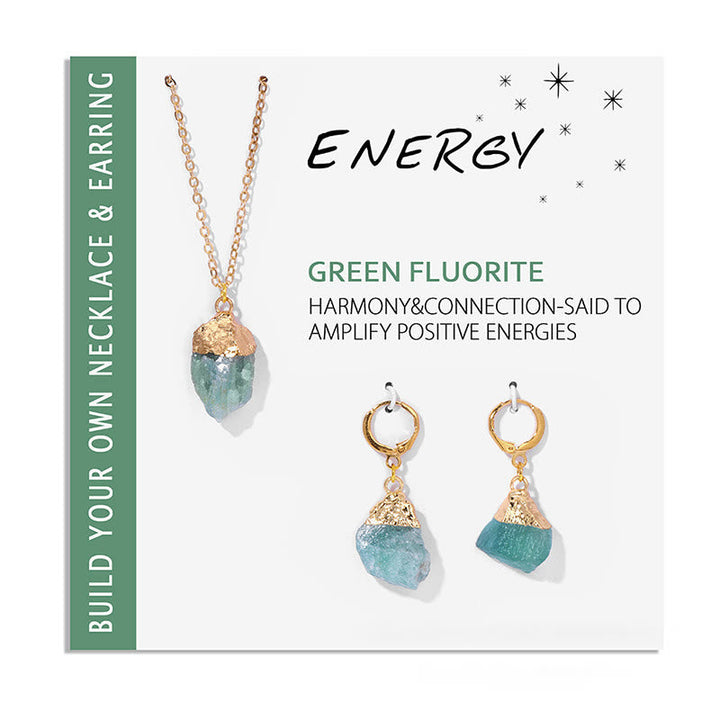 Crystal Jewelry Set Necklace and Earrings - Elara-Clear crystal-State of Style
