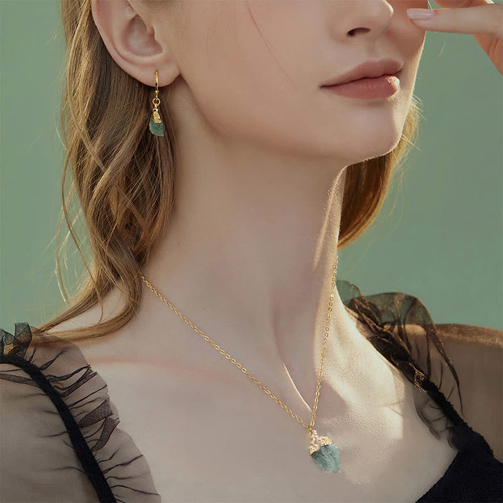 Crystal Jewelry Set Necklace and Earrings - Elara-Clear crystal-State of Style
