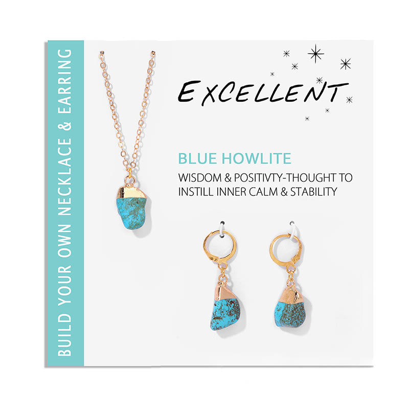 Crystal Jewelry Set Necklace and Earrings - Elara-Clear crystal-State of Style