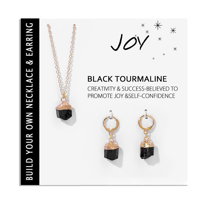 Crystal Jewelry Set Necklace and Earrings - Elara-Clear crystal-State of Style