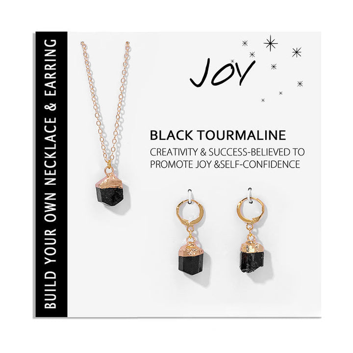 Crystal Jewelry Set Necklace and Earrings - Elara-Clear crystal-State of Style