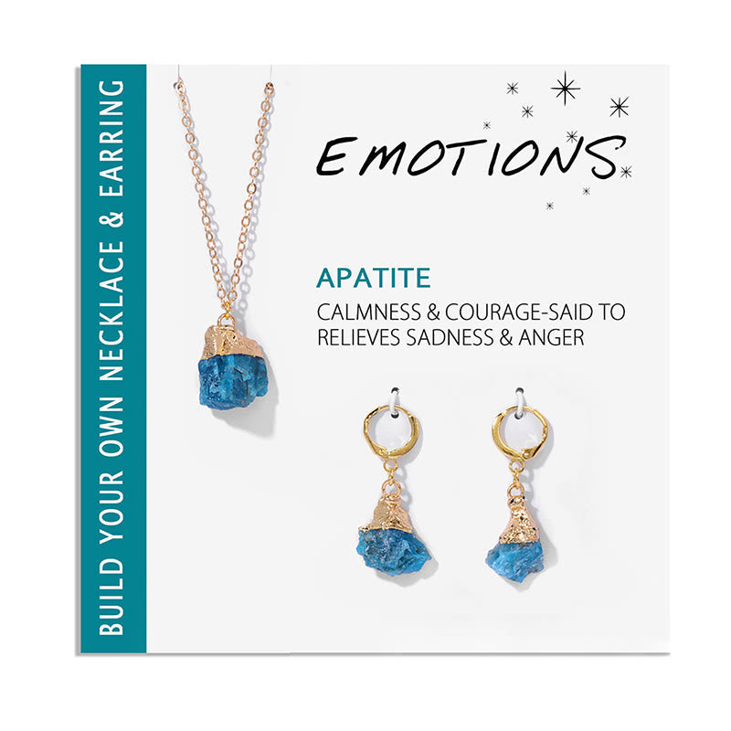 Crystal Jewelry Set Necklace and Earrings - Elara-Clear crystal-State of Style