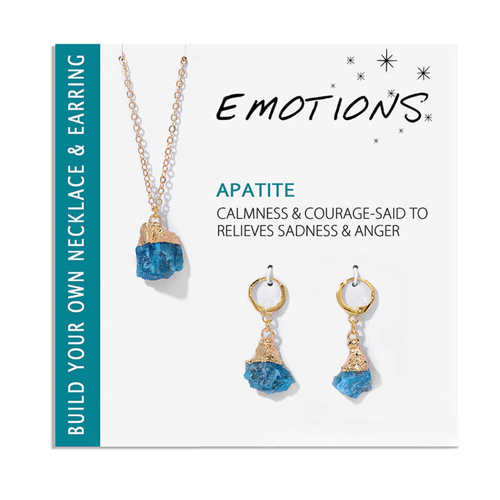 Crystal Jewelry Set Necklace and Earrings - Elara-Clear crystal-State of Style