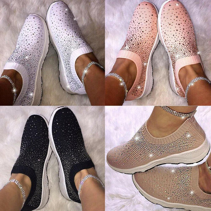 Crystal Shoes - GlamStep-WHITE-3.5-State of Style