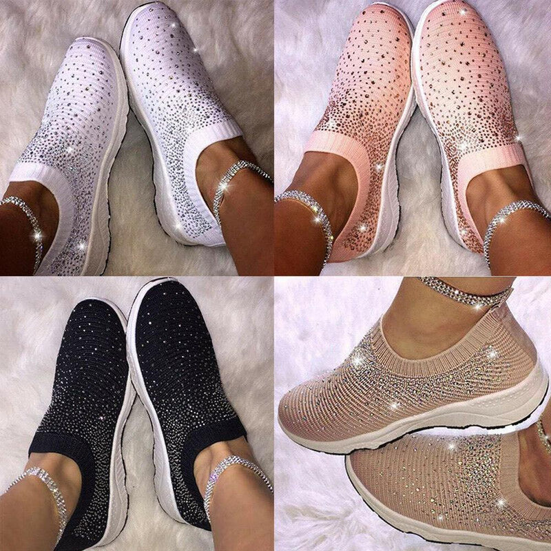 Crystal Shoes - GlamStep-WHITE-3.5-State of Style