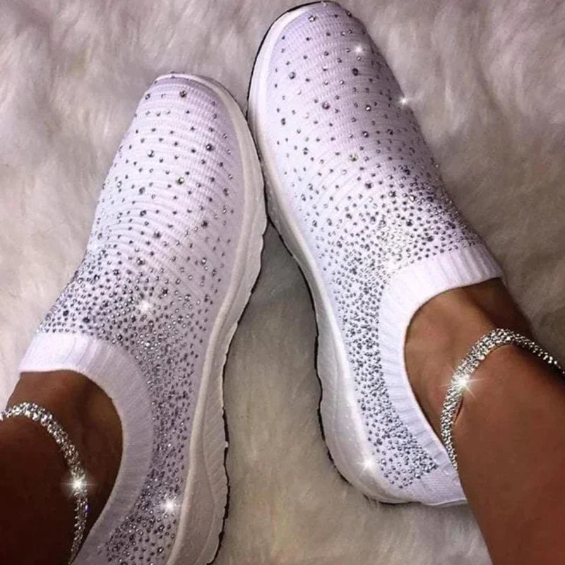 Crystal Shoes - GlamStep-WHITE-3.5-State of Style
