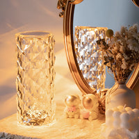 Crystal Table Lamp with Touch Control - Aurora-State of Style
