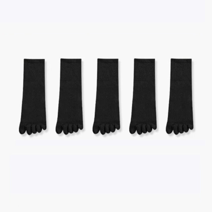 Crystal Traditional Socks – 5-Pack Cotton Toe Socks with Antibacterial Effect-1-State of Style