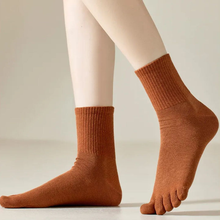 Crystal Traditional Socks – 5-Pack Cotton Toe Socks with Antibacterial Effect-1-State of Style