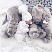Cuddlephant Plush Elephant Cushion-Grey-40 cm-State of Style