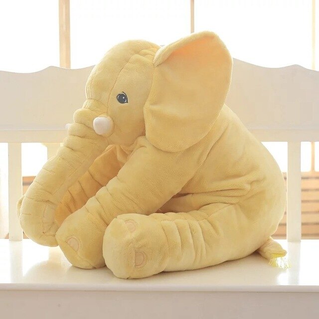 Cuddlephant Plush Elephant Cushion-Yellow-40 cm-State of Style