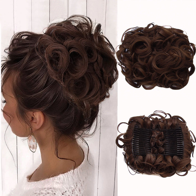 Curly Knot Hair Extension – FluffyFix-07#-State of Style