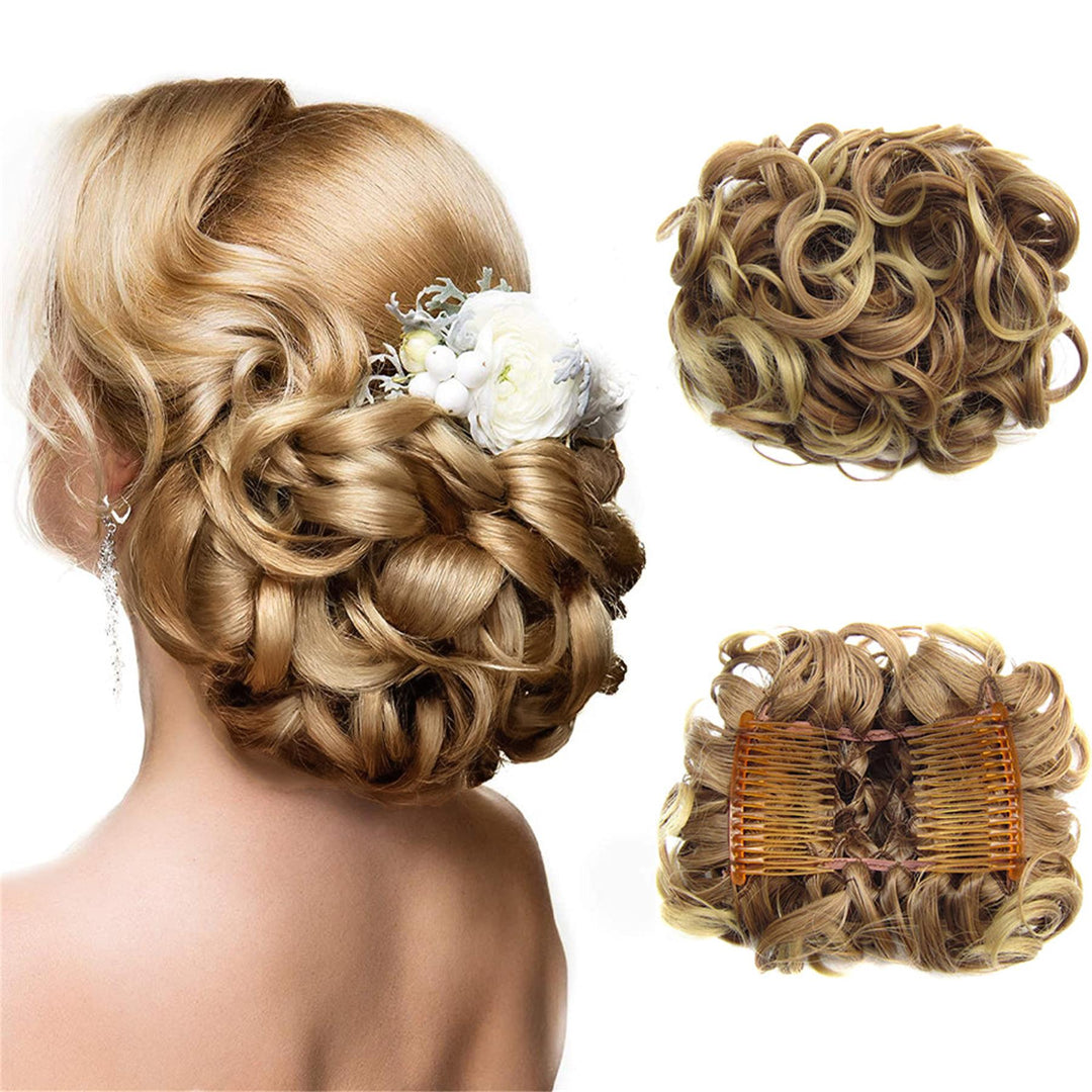 Curly Knot Hair Extension – FluffyFix-10#-State of Style