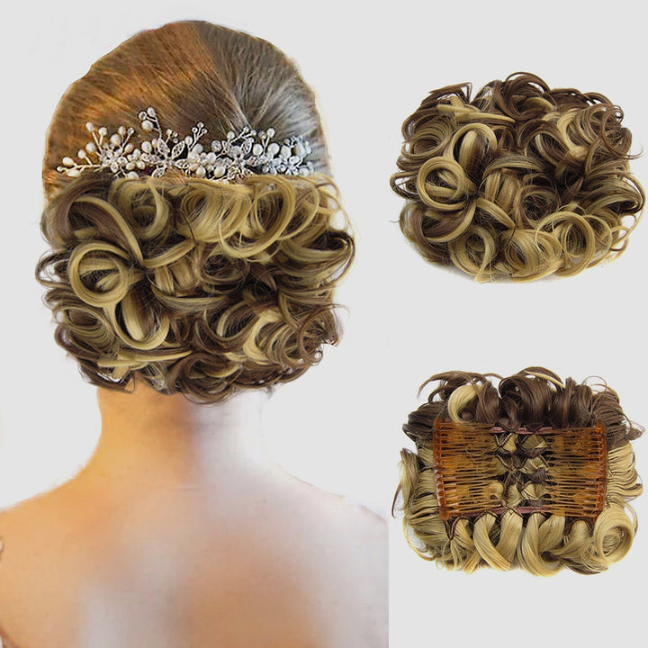 Curly Knot Hair Extension – FluffyFix-14#-State of Style