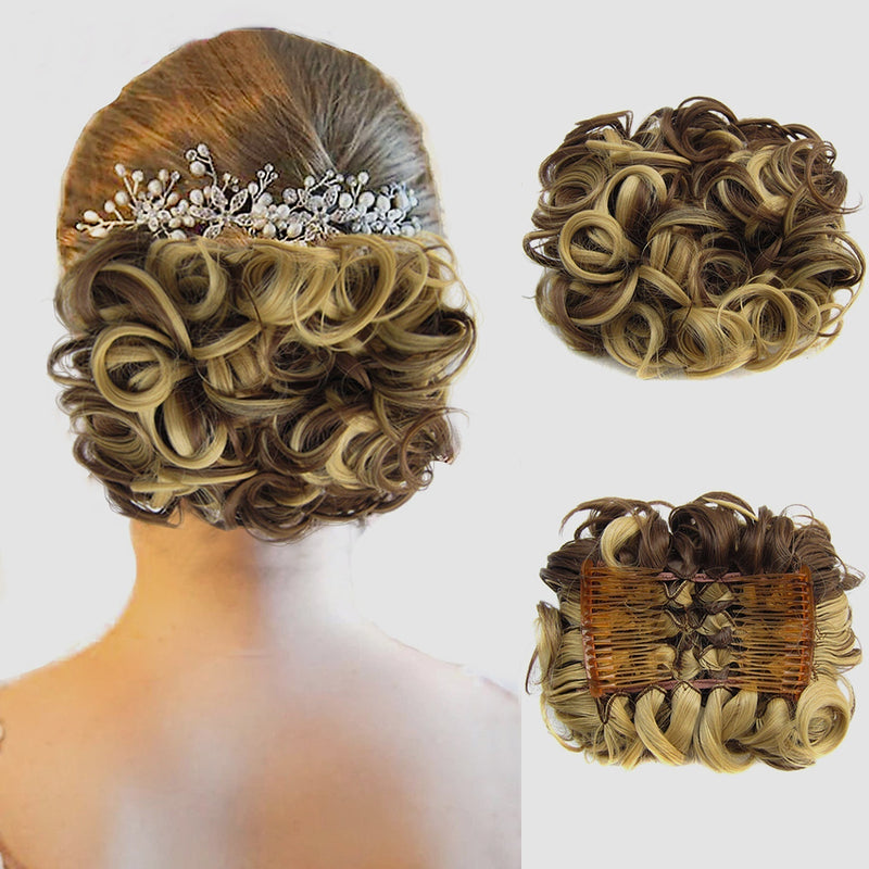 Curly Knot Hair Extension – FluffyFix-14#-State of Style