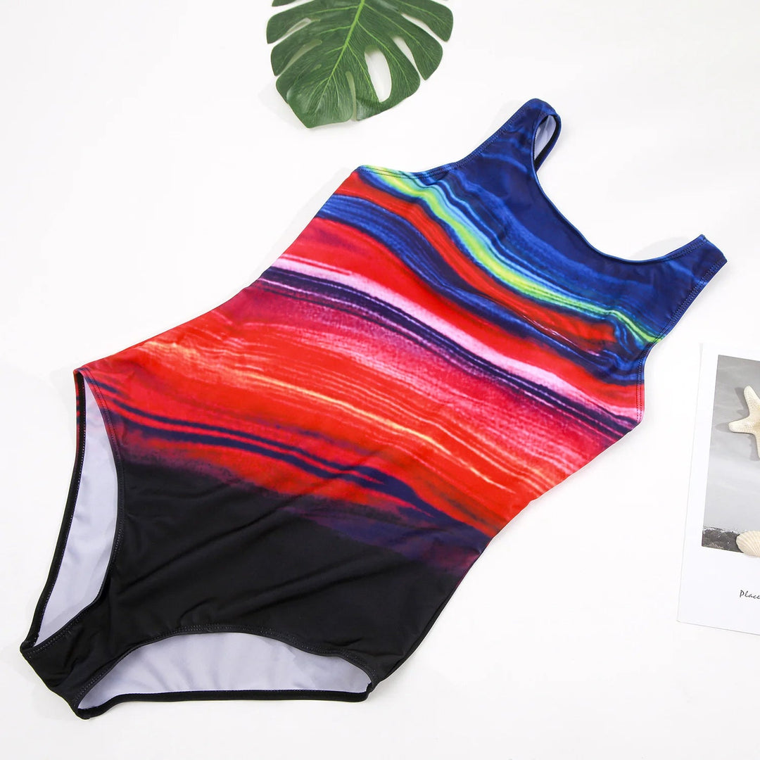 Curvy Embrace Plus-Size One-Piece Swimsuit-Fire-2XL-State of Style