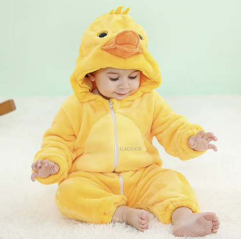 Cute Animals Baby Onesies - SnugglePals-Duck-0-6 months-State of Style