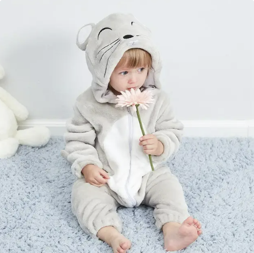 Cute Animals Baby Onesies - SnugglePals-Mouse-0-6 months-State of Style