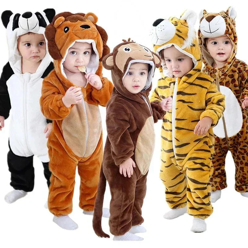 Cute Animals Baby Onesies - SnugglePals-Panda-0-6 months-State of Style