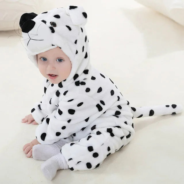 Cute Animals Baby Onesies - SnugglePals-Snow leopard-0-6 months-State of Style