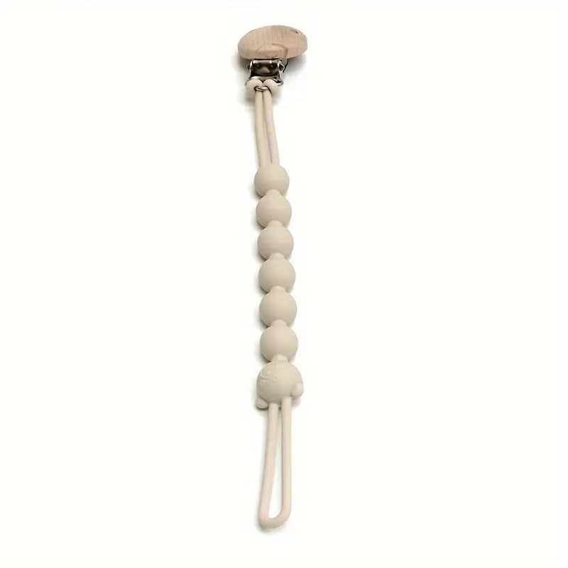 Cute Bear Pacifier Chain - TeddyClip-Beige-State of Style