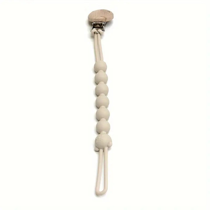 Cute Bear Pacifier Chain - TeddyClip-Beige-State of Style