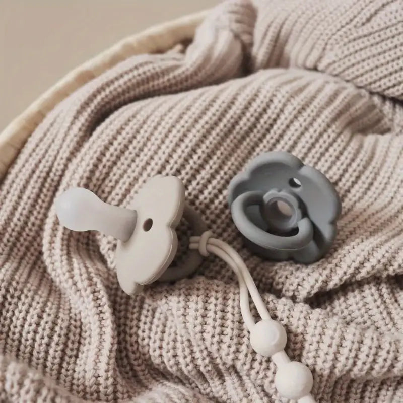 Cute Bear Pacifier Chain - TeddyClip-Ochre yellow-State of Style