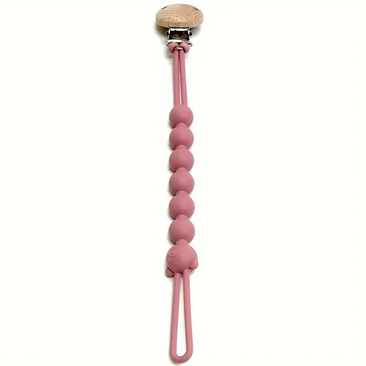 Cute Bear Pacifier Chain - TeddyClip-Old pink-State of Style