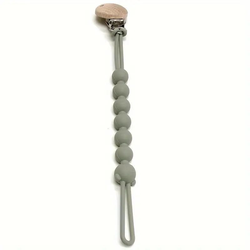 Cute Bear Pacifier Chain - TeddyClip-Olive green-State of Style