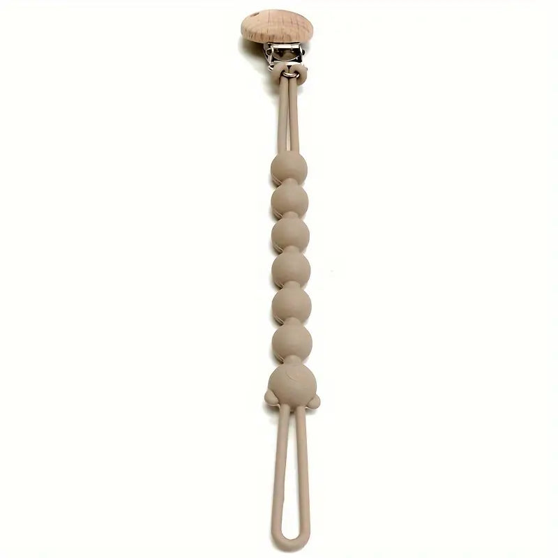 Cute Bear Pacifier Chain - TeddyClip-Tan-State of Style